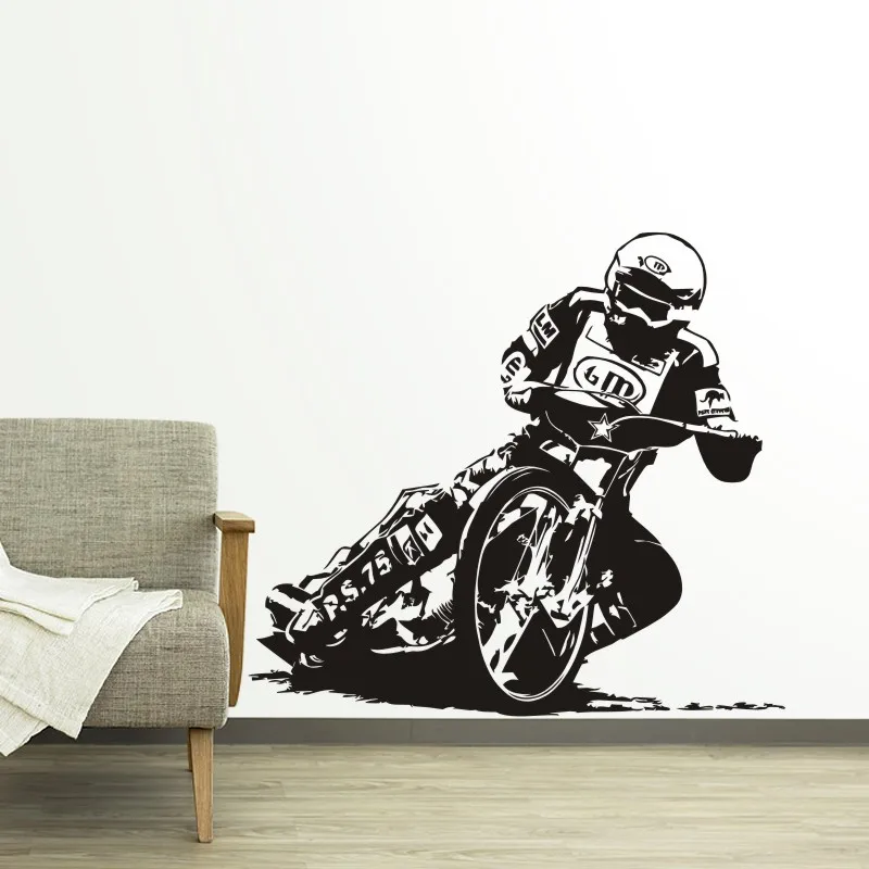 Внедорожный мотоцикл гоночный стикер автомобиль мотокросса постеры виниловые