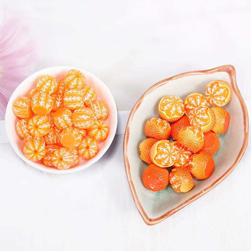

10Pcs Resin 3D Oranges Crafts Diy Epoxy Resin Mold Filling Tools Phone Case Paste Decor Craft Handmad Jewelry Making Accessories