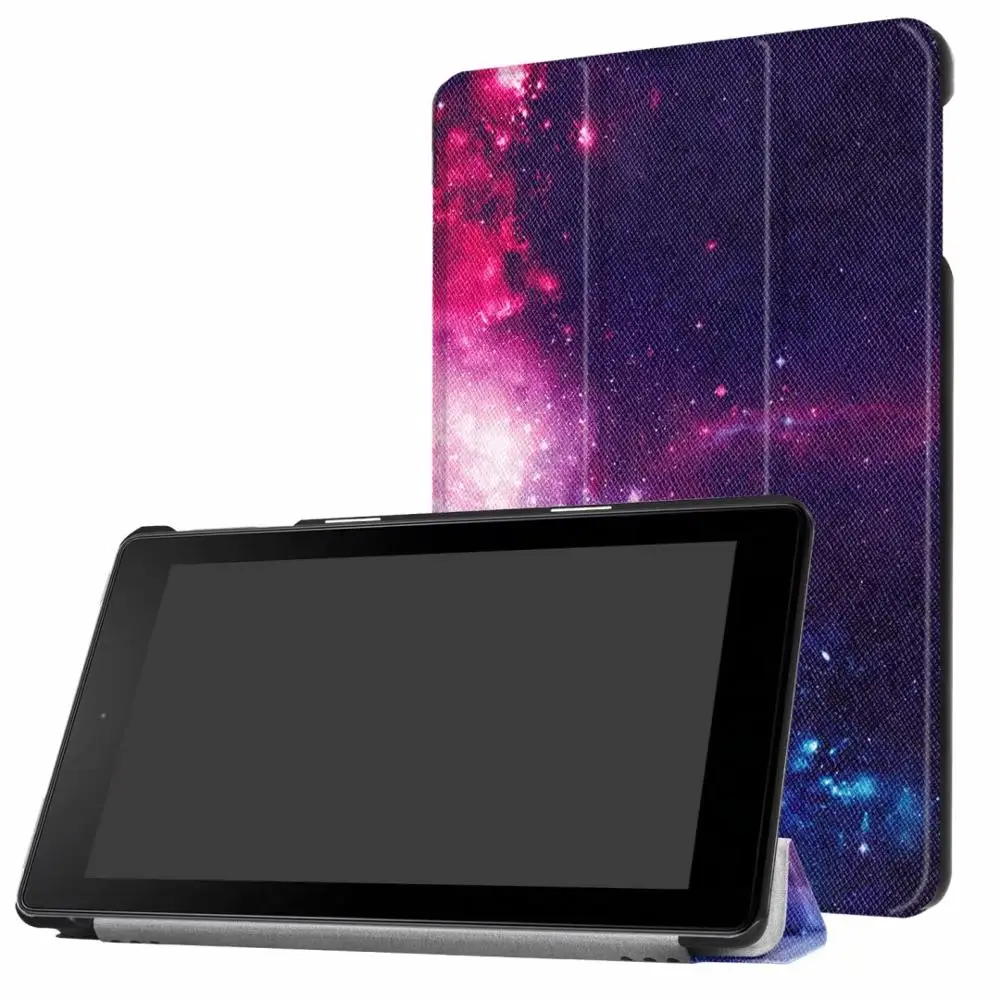 style 1 Для Amazon kindle fire hd 8 цветной принт из искусственной кожи флип умный чехол для kindle fire hd8+ Бесплатный 3 подарка - Цвет: style 1