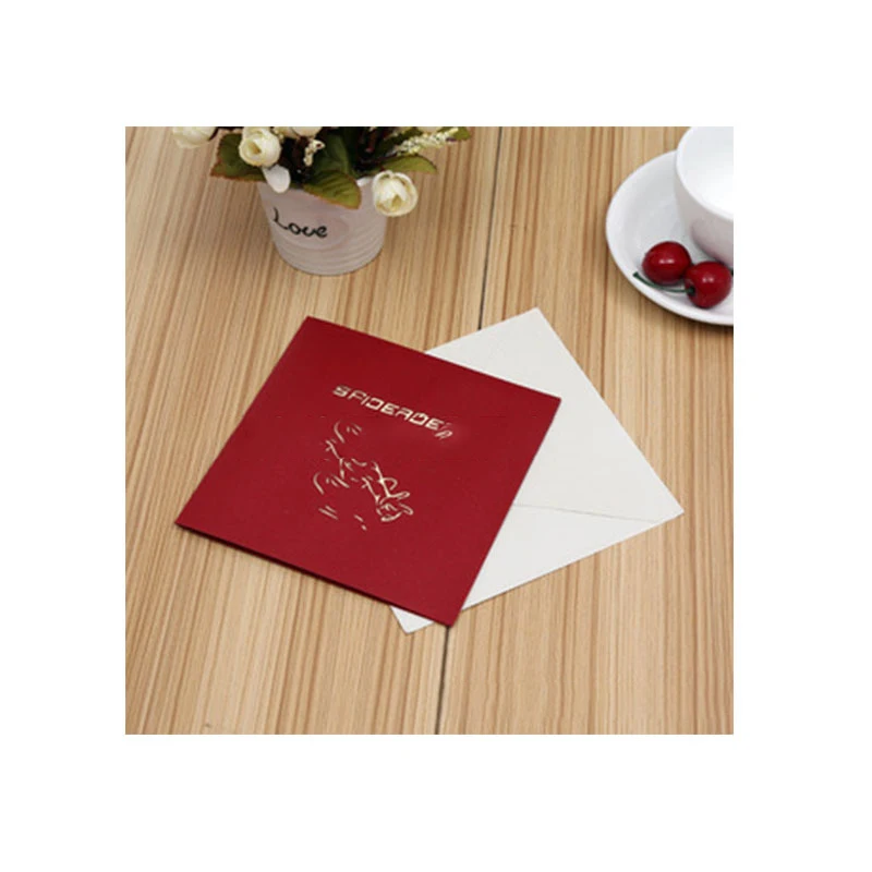 3D стерео поздравительная открытка мстители супергерой Человек-паук с бумажной