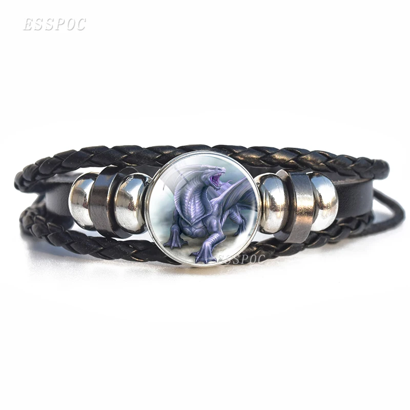 Плетеные браслеты Dragon King металлические ювелирные изделия стеклянный купольный