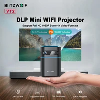blitzwolf bw vt2 dlp mini projector wifi 1080p 2 4g 5g wifi wireless projection hand cinema movie 4k video mini led projector