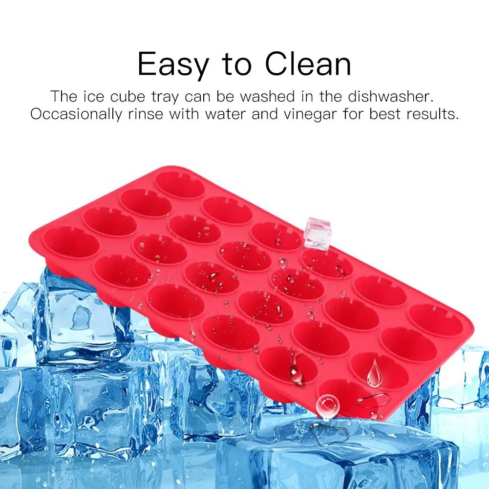 24 Сетки Силиконовый поднос для кубиков льда DIY форма пищевого класса