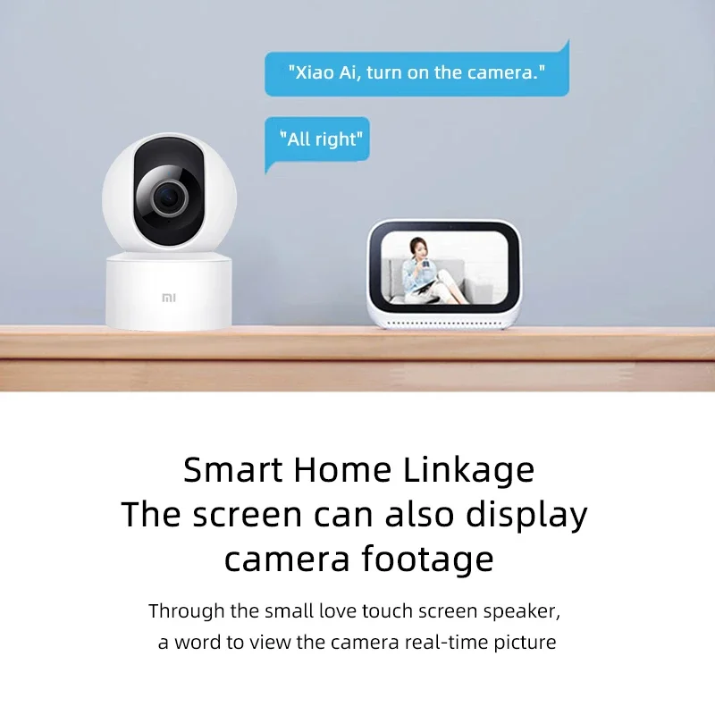Фотоаппарат Xiaomi Mi 360 ° PTZ горизонтальный угол 1080P инфракрасное ночное видение ии