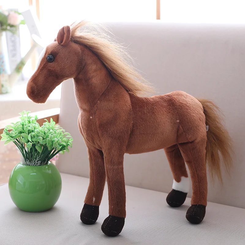

2018 New Arrival 30/40cm Simulation Horse Plush Toys Cute Staffed Animal Unicorn Doll Soft Kids Birthday Gift Home Decoration