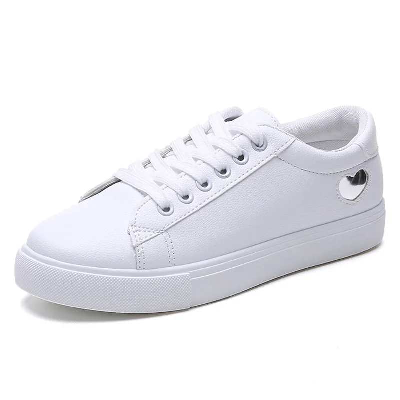 

Spring White Sneakers Comfort Women Vulcanize Shoes PU Leather Shoes Women Sneakers Fashion Women Flats Sneakers Shoes Footwear
