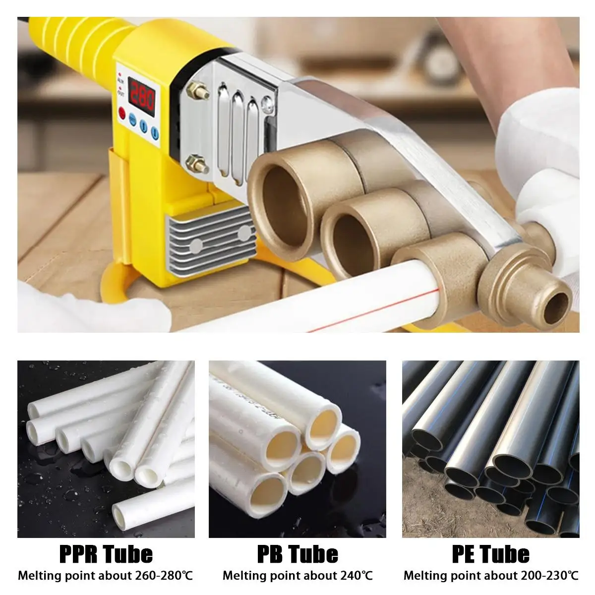 Набор нагревательных головок для сварочного аппарата 1500 Вт|Аппараты сварки