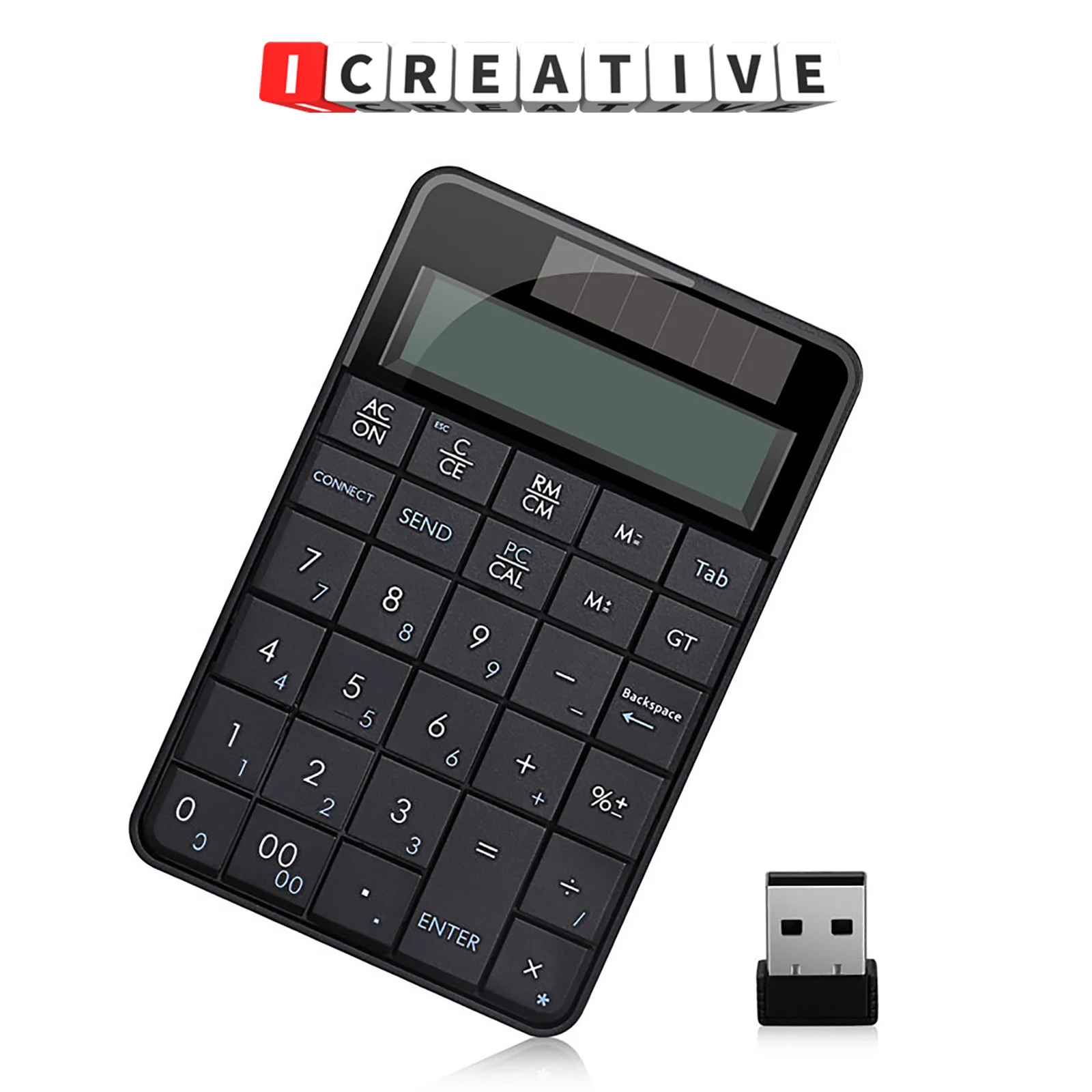 2 4g Mini в 1 Беспроводная Usb цифровая клавиатура с калькулятором экран дисплея