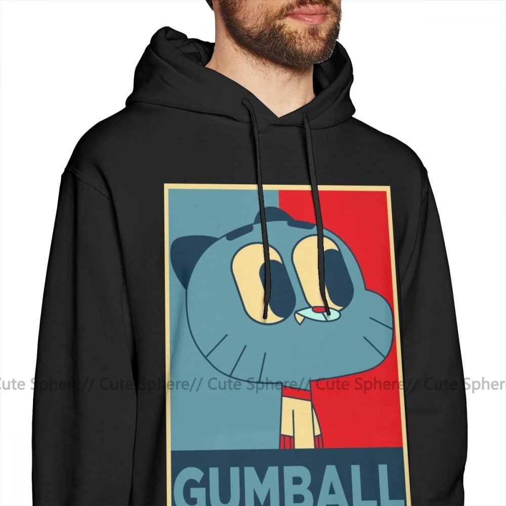 Gumball удивительный мир Толстовка удивительный мир Gumball 15 Gumball толстовки Красный Мужской пуловер худи длинные осенние толстовки