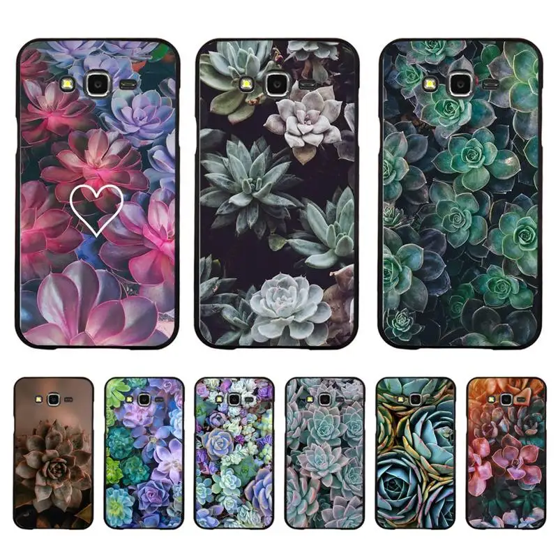 

Flower Succulent Phone Case For Samsung Galaxy J4plus J6 J5 J72016 J7prime cover for J7Core J6plus