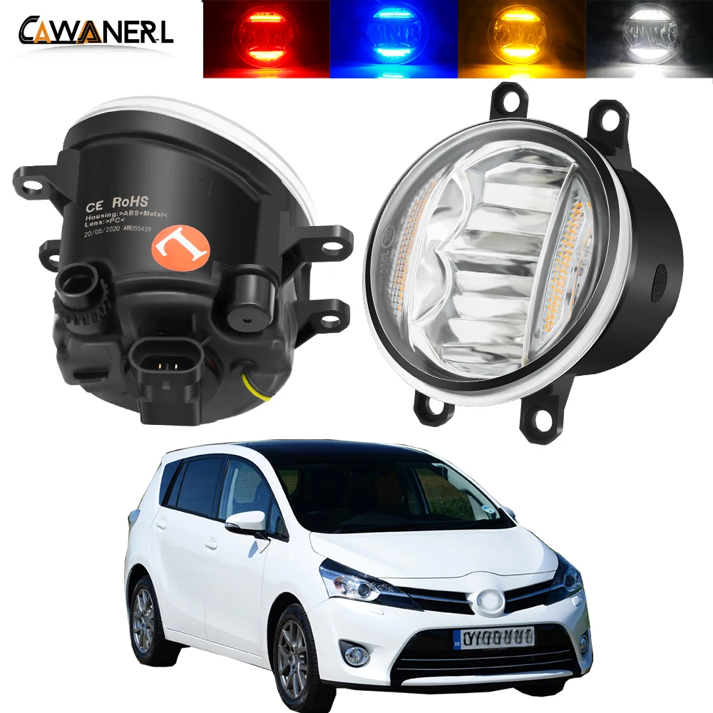 

2in1 Function Fog Light + Daytime Running Lamp For Toyota Verso 2009-2018 Car H11 LED Fog Light Assembly DRL 30W 8000LM 12V