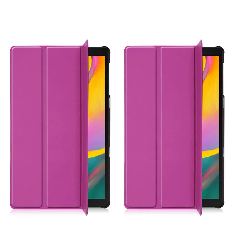 Флип-Стенд кожаный магнитный чехол Funda Capa чехол для Samsung Galaxy Tab A 10,1 T510 T515 SM-T510 SM-T515 Coque+ пленка+ ручка - Цвет: Case