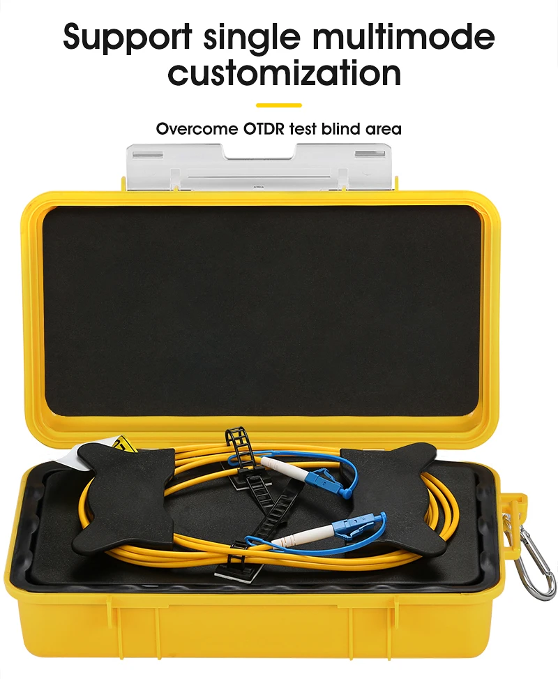 LC/UPC OTDR Dead Zone Eliminator оптоволоконные кольца оптическое волокно Launch Cable Box SM 1310/1550nm