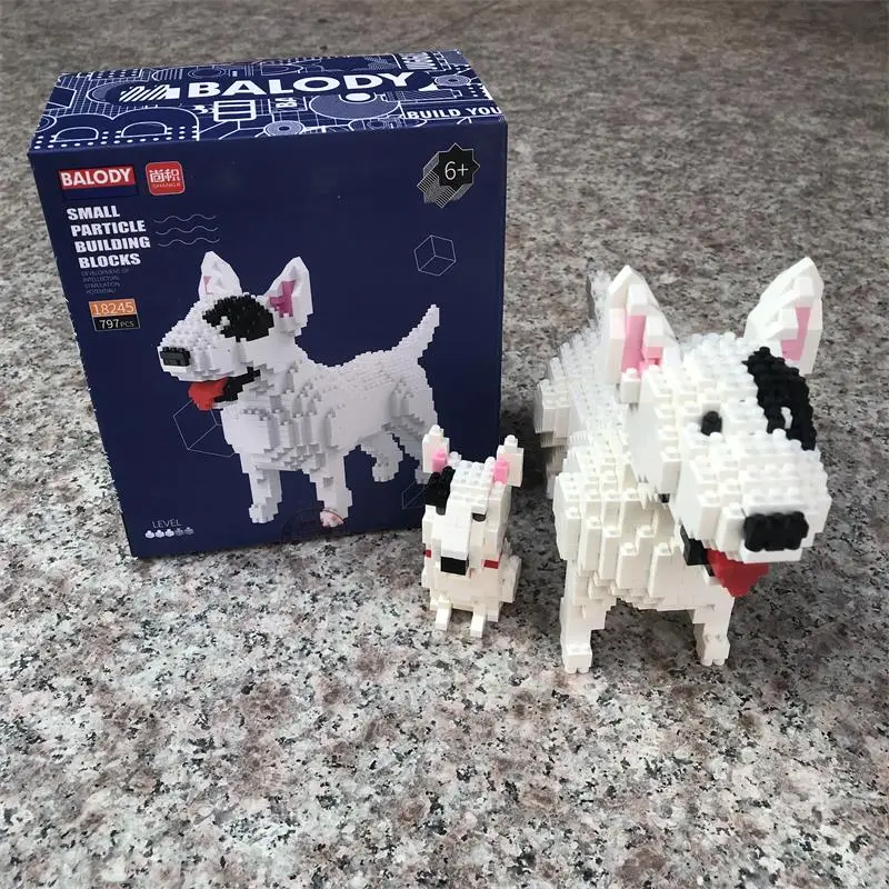 2 в 1 Детский конструктор Американский питбулл-терьер | Игрушки и хобби