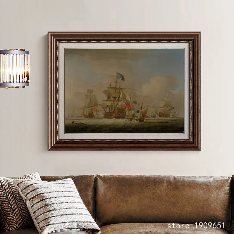 

cotton no frame classical white boat seascape canvas printings oil painting printed on cotton home wall art decoration picture
