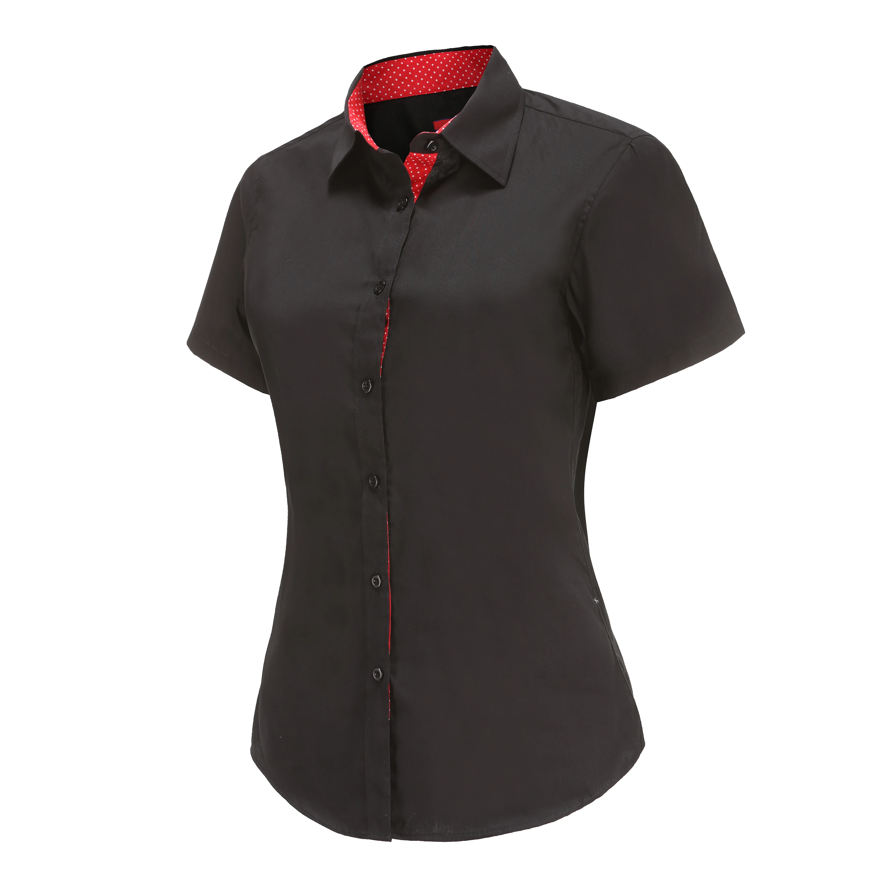 Dioufond 2020 летняя хлопковая блузка в горошек с коротким рукавом белая женская