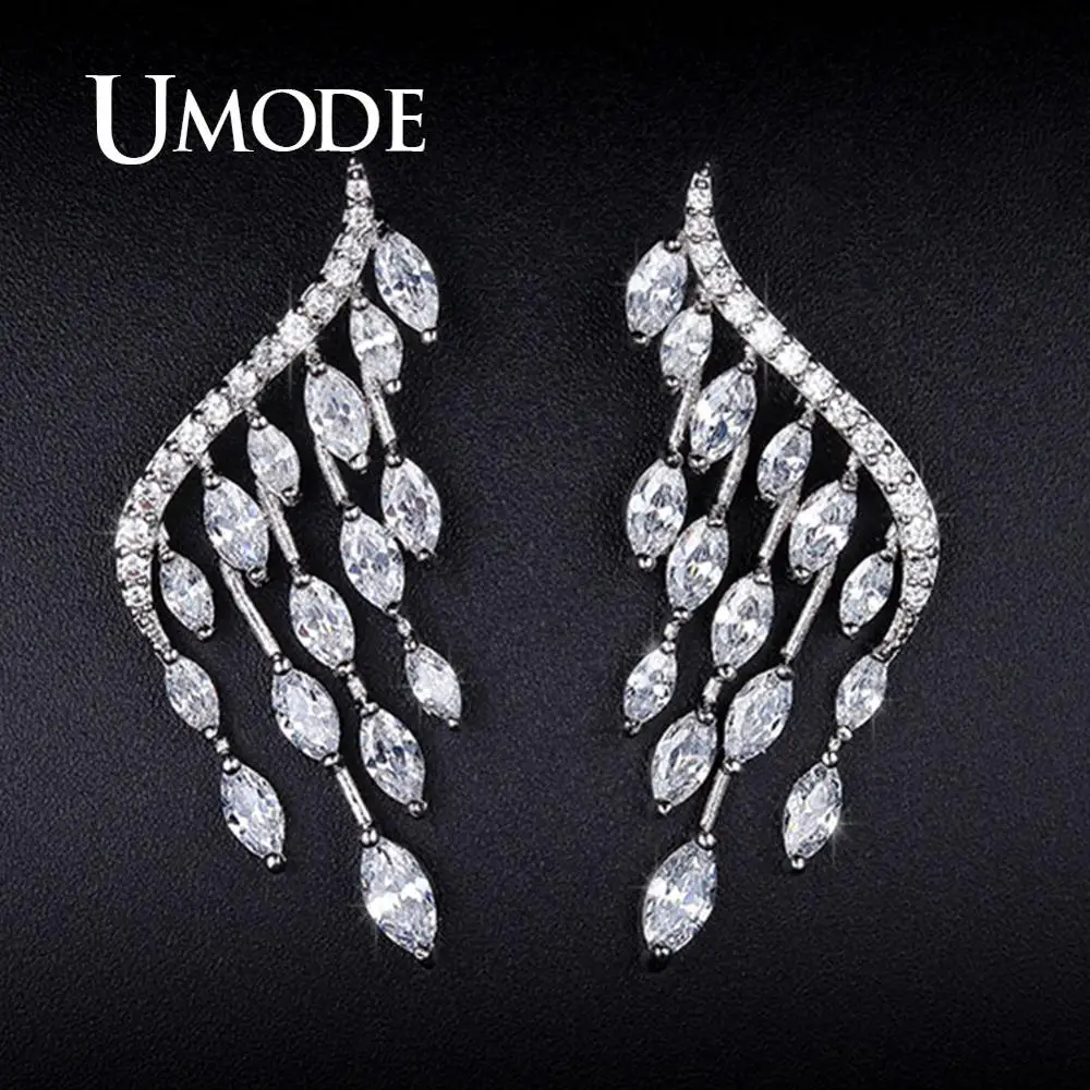UMODE новинка Модные женские ювелирные изделия белого золота крылья ангела