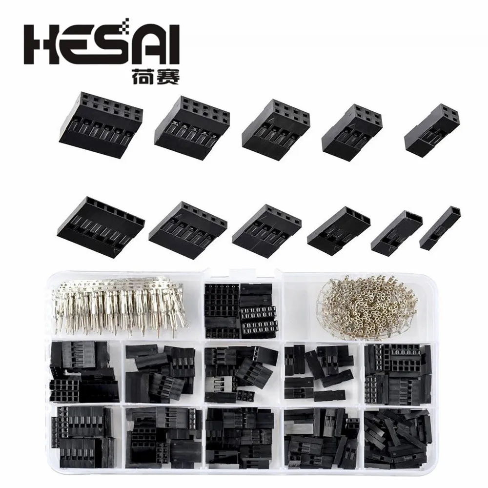 620 шт. кабель Dupont джампер контактный разъем набор для корпуса обжимные контакты +