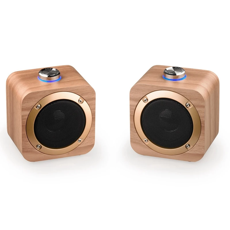 Топовые предложения Миниатюрная беспроводная деревянная колонка с Bluetooth Сабвуфер для телефона Tws Интернет Дома На открытом воздухе Портативная универсальная аудиосистема.