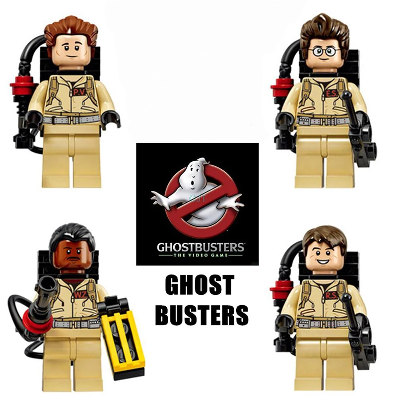 8 шт./компл. новые строительные блоки LegoINGLYS Ghostbusters Raymond Stantz Peter кубики Классические