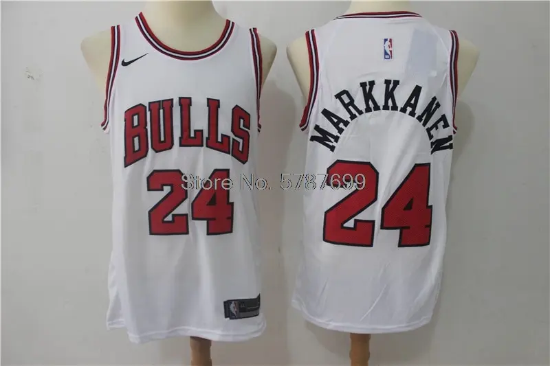 

NBA Chicago Bulls #24 Lauri Markkanen Men's Basketball Jersey Striped Authentic Swingman Jerseys Stitched Basketball Men Jerseys