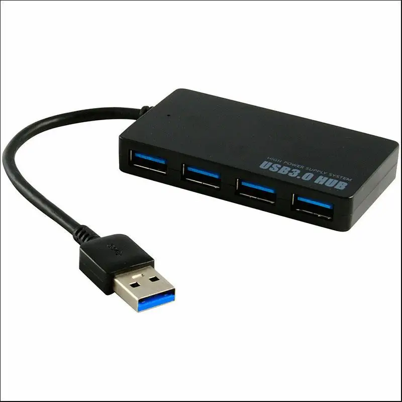 

USB 3.0 4 Ports Multi Data Hub Expansion Splitter High Speed 5 Gbps USB Hub Adapter For MacBook PS3 Xbox PC Laptop Desktop