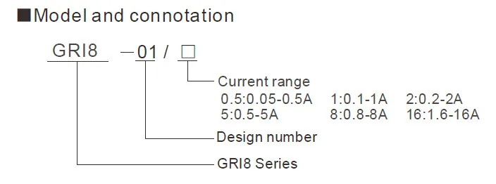 GEYA GRI8-04 перегрузки по току и под током реле защиты 0.05A 1A 2A 5A 8A 16A устройство мониторинга тока AC/DC24-240V