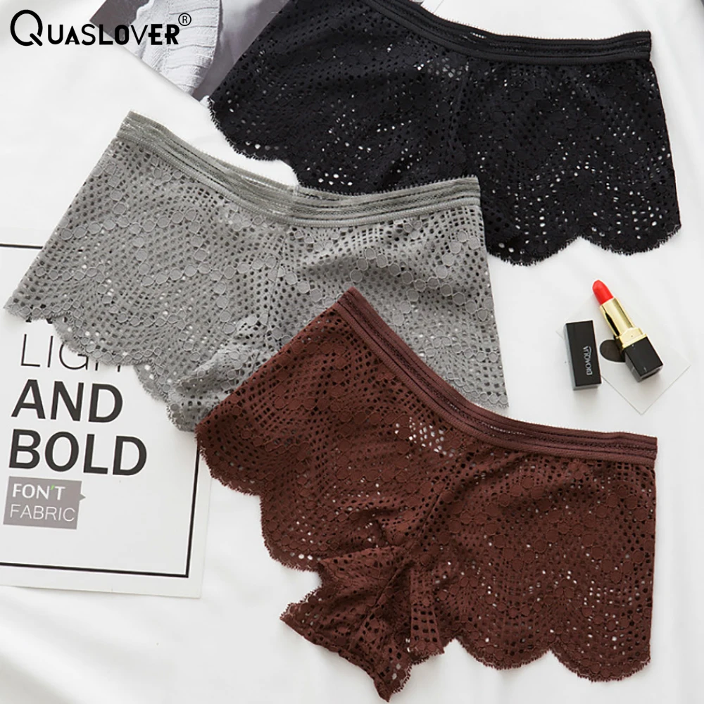 Quaslover новое нижнее белье в европейском стиле свободные кружевные трусики