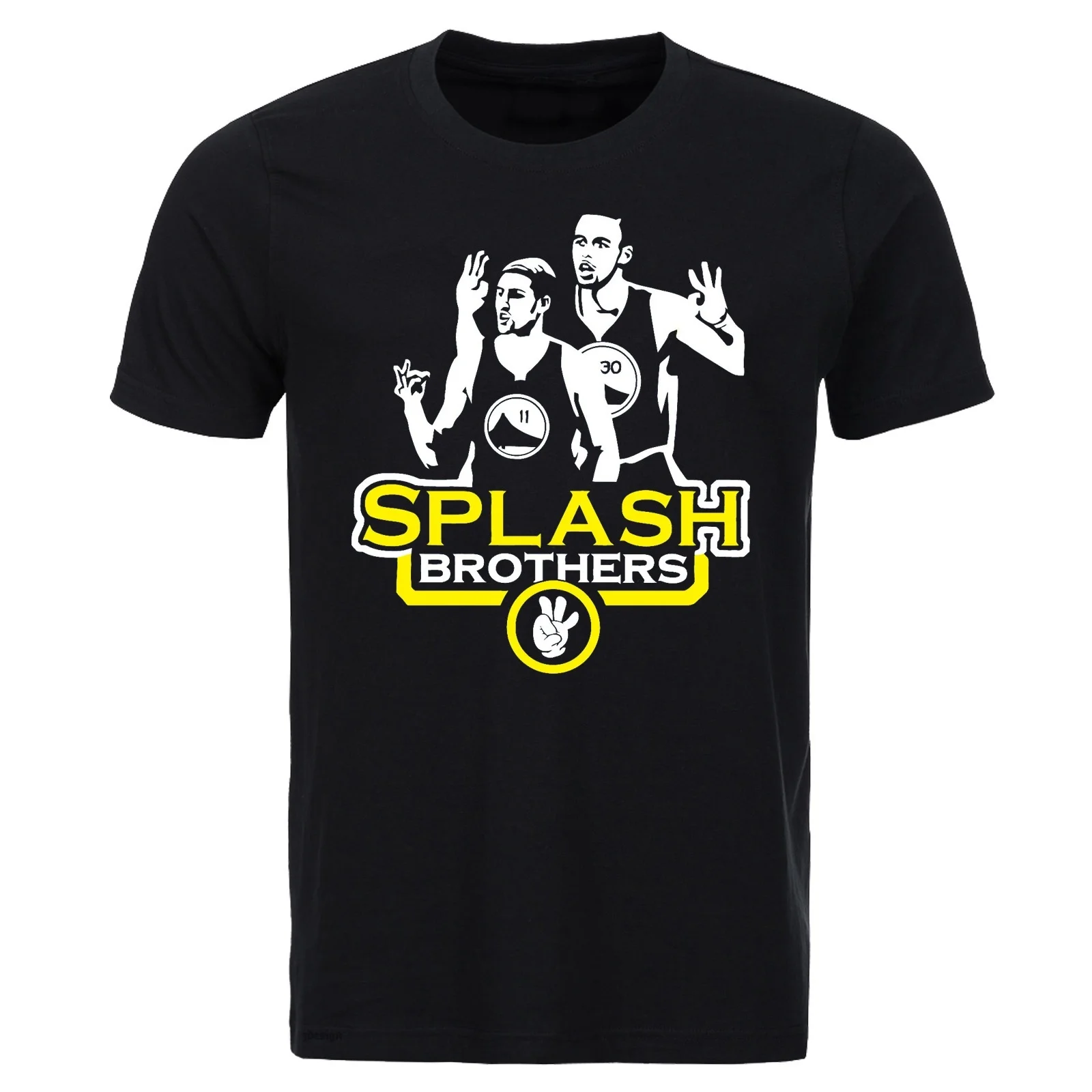 Новая мужская футболка Splash Brothers хлопковая с короткими рукавами Рубашки