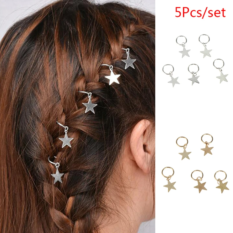 Женская плетеная косичка украшение для волос из сплава круглая аксессуары 5