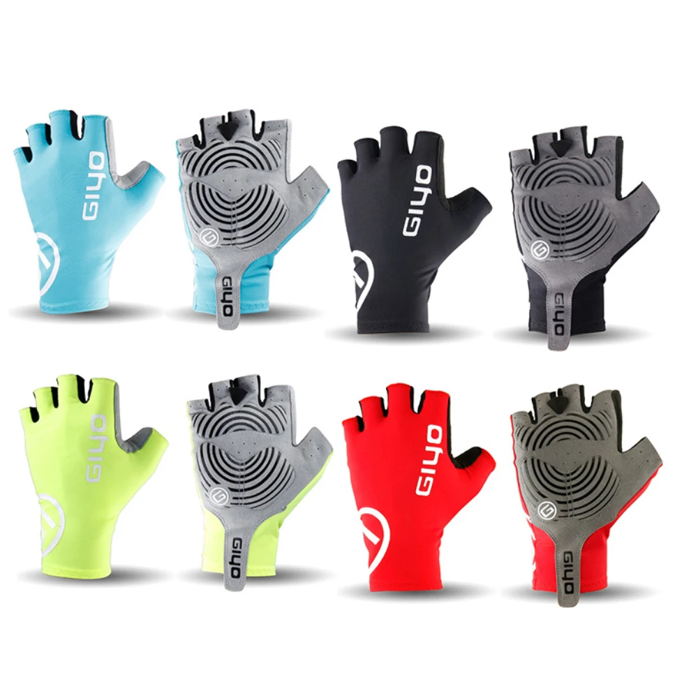 

Breaking Wind Cycling Half Finger Gloves Anti-slip Bicycle Mittens Racing Road Bike Glove MTB Biciclet Guantes Ciclismo