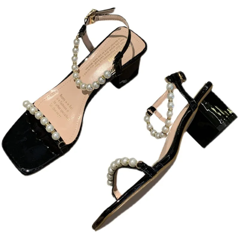 

High Heel Sandal for Women Shoes Lady 2021 Suit Female Beige Espadrilles Platform Buckle Strap High-heeled Comfort Fashion New S
