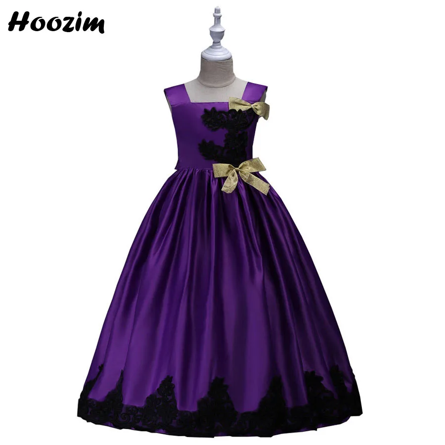 Роскошное фиолетовое Пышное Платье С Рюшами на молнии сзади длинное вечернее