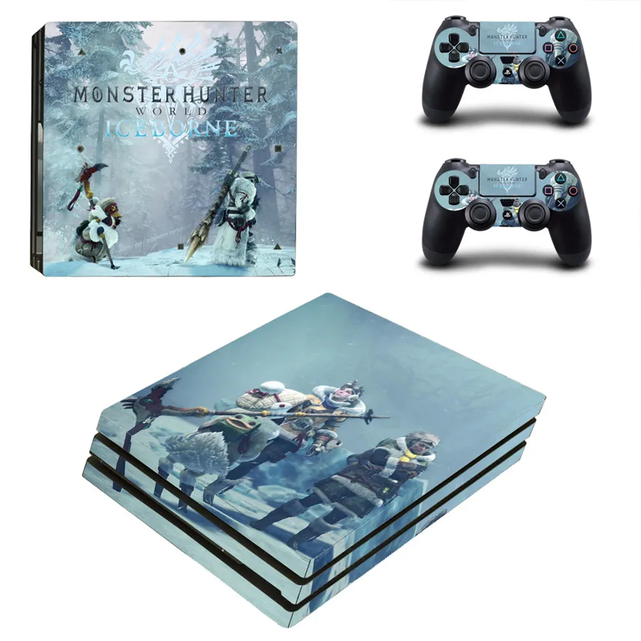 Стильная наклейка для консоли и контроллеров Monster Hunter Виниловая PS4 Pro PlayStation 4