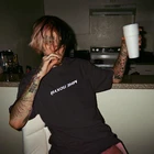 Мужская одежда, летняя Стильная мужская футболка с русскими надписями, футболка с круглым вырезом, модные хлопковые футболки для мужчин, черные футболки