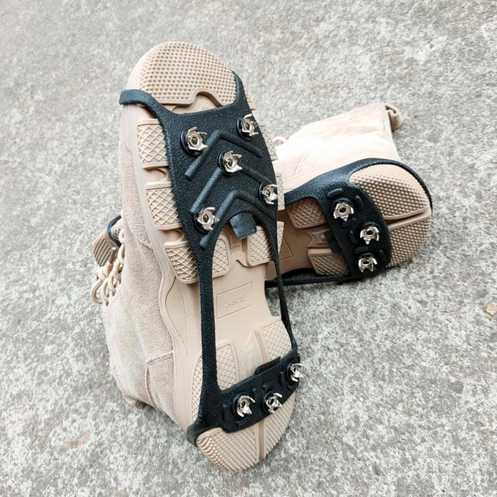 Зимние противоскользящие шипы для обуви скалолазания по льду зажимы на снегу