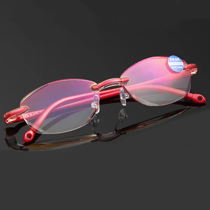 Бескаркасные ультра легкие очки для пожилых людей Анти усталость анти синий свет