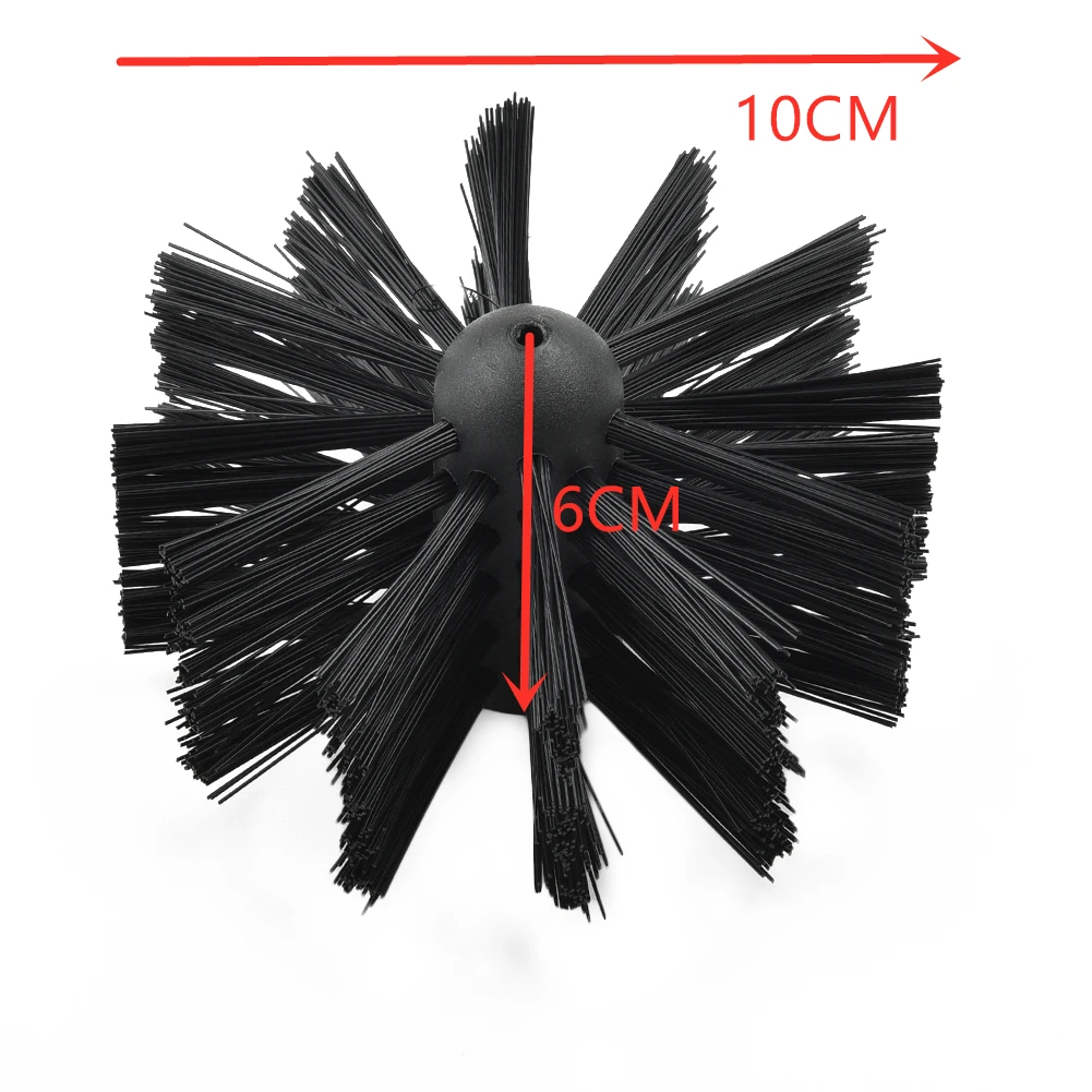 

Nylon Brush With 4/12 Pcs Long Handle Flexible Pipe Rods For Chimney Fireplaces Inner Wall Cleaning Brush House Cleaner Tool