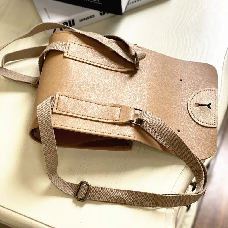 

Cartoon Backpack Kids School Bags Baby Boy Girl Cute PU Leather Messenger Bag Toddler Kindergarten Book Bag Preppy Style