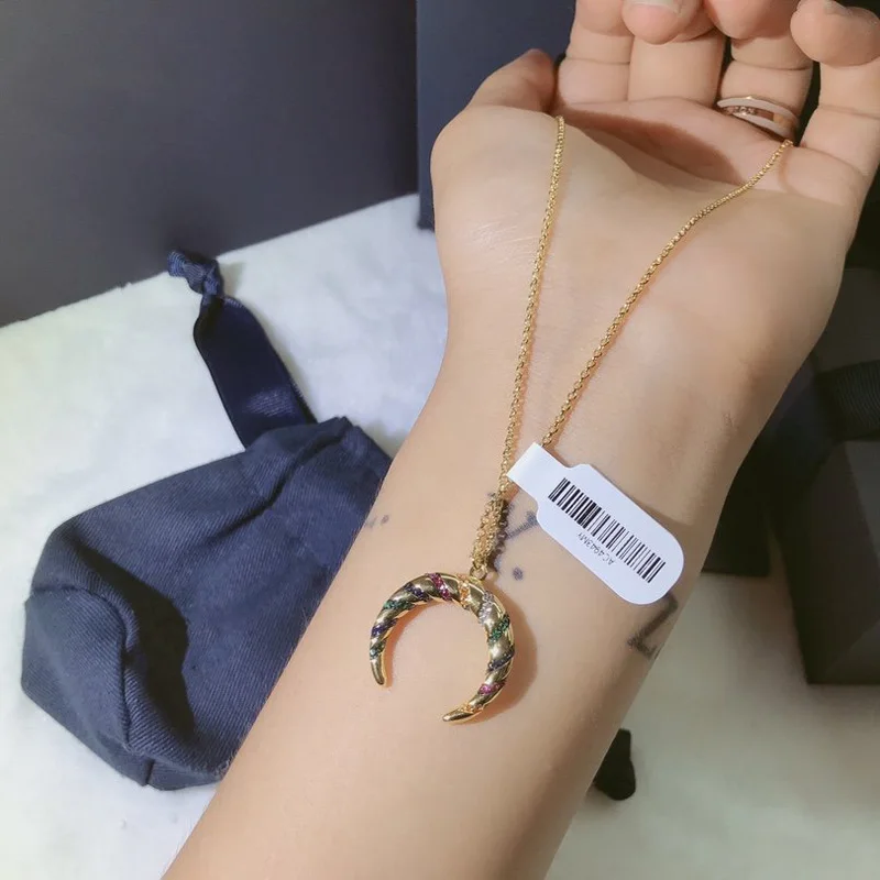 

Fashion Charm Sterling Silver Copy 1:1 Copy,Yellow Silver Multicolor Tribal Adjustable Necklace Women Luxury Jewelry Gift