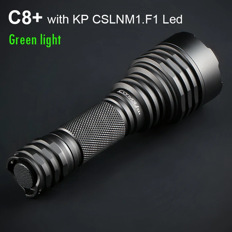 Convoy Flashlight C8 Plus with KP CSLNM1.F1 Green Light Linterna Led Lanterna Hunting EDC Torch 18650 Flash Light Work Latarka