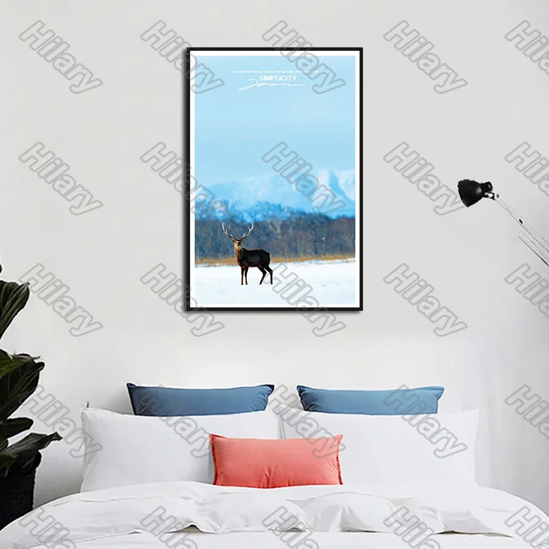 

Poster Iceberg Animal Prairie Canvas Painting and Prints Wall Art Pictures Decoration for Living Room 3Pcs Frameless Style