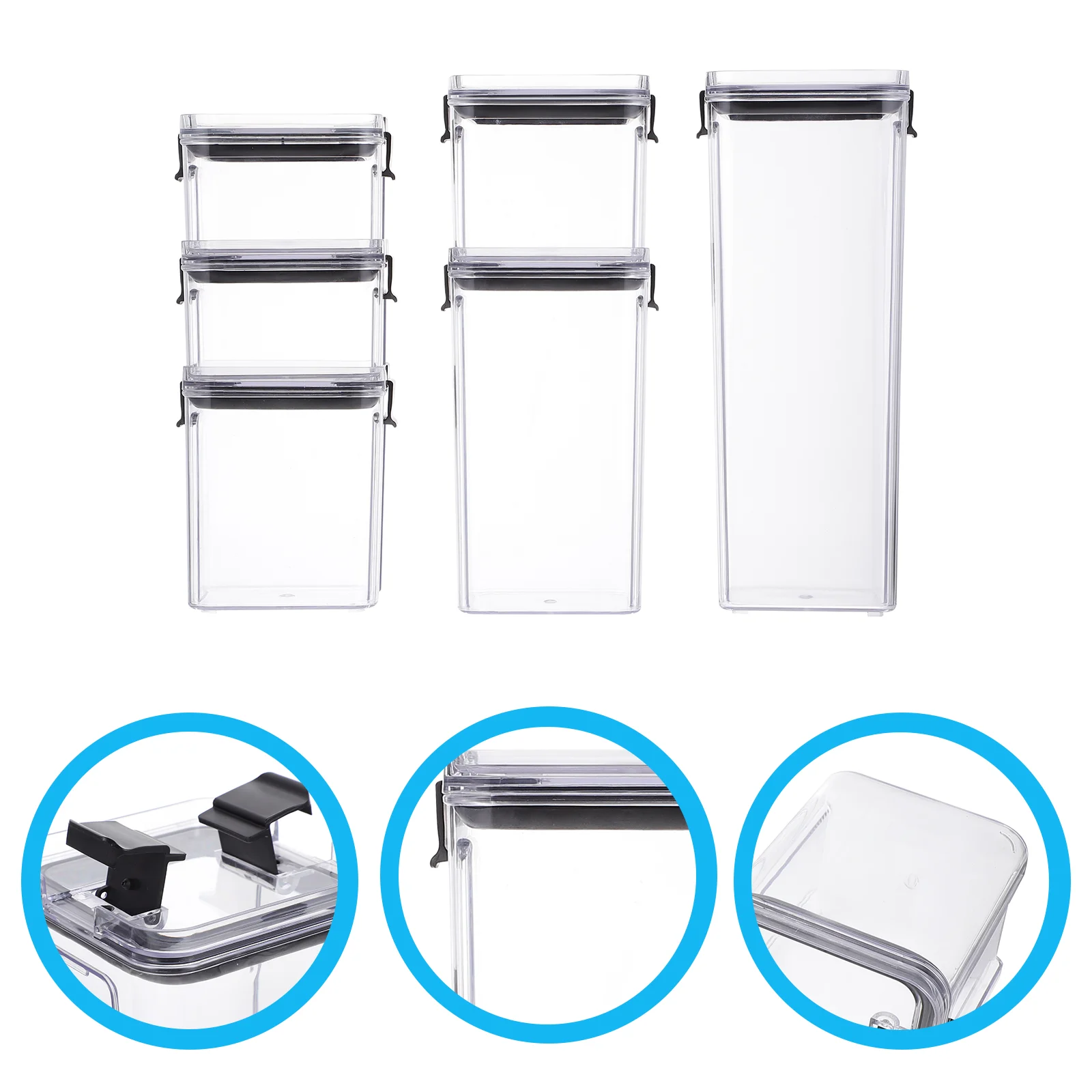 

6 шт. коробка для хранения зерен, хлопьев, чая, кухонная коробка для продуктов