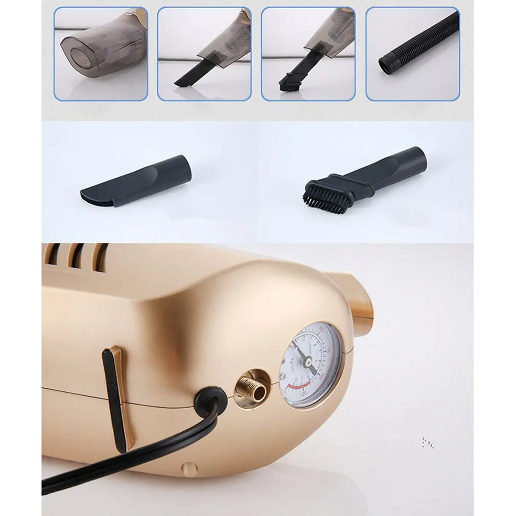 

4 In 1 12V High-Power Auto Car Vacuum Cleaner Hand-Held Car Inflatable Pump Super Suction Vacuum Cleaner