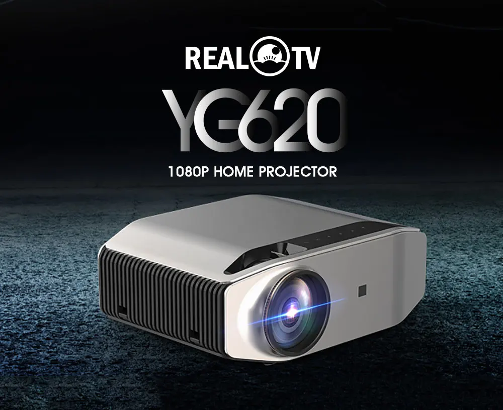 REAL TV YG620 Full HD 1080p проектор 6500 люмен Домашний кинотеатр HDMI совместимый USB |