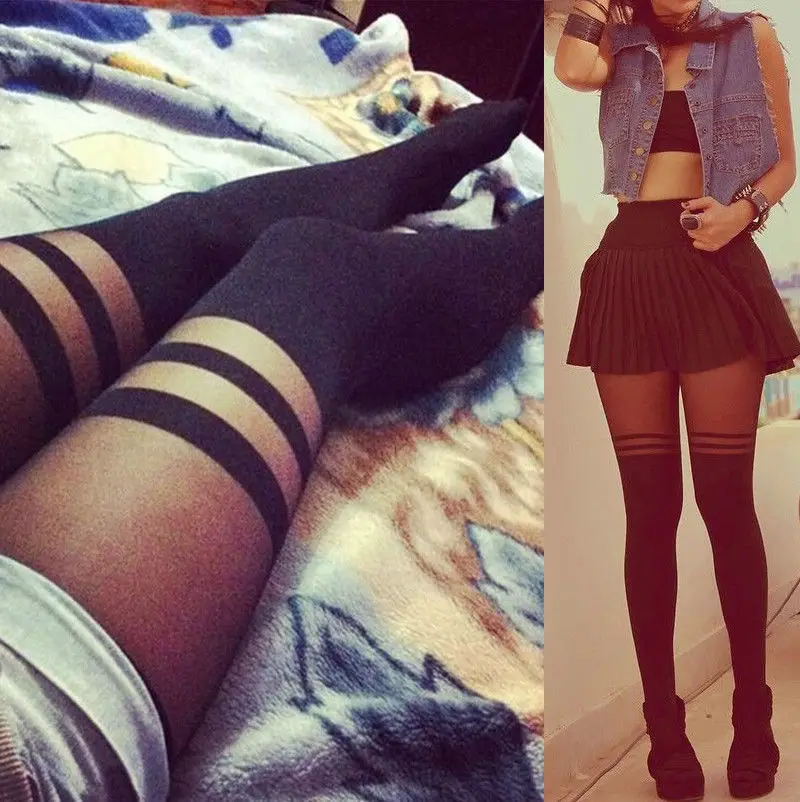 

Hot Women Stockings Summer Fashion Cute Sexy Hosiery Temptation Black Sheer Mock Fishnet Tights Thin Pantyhose Tights