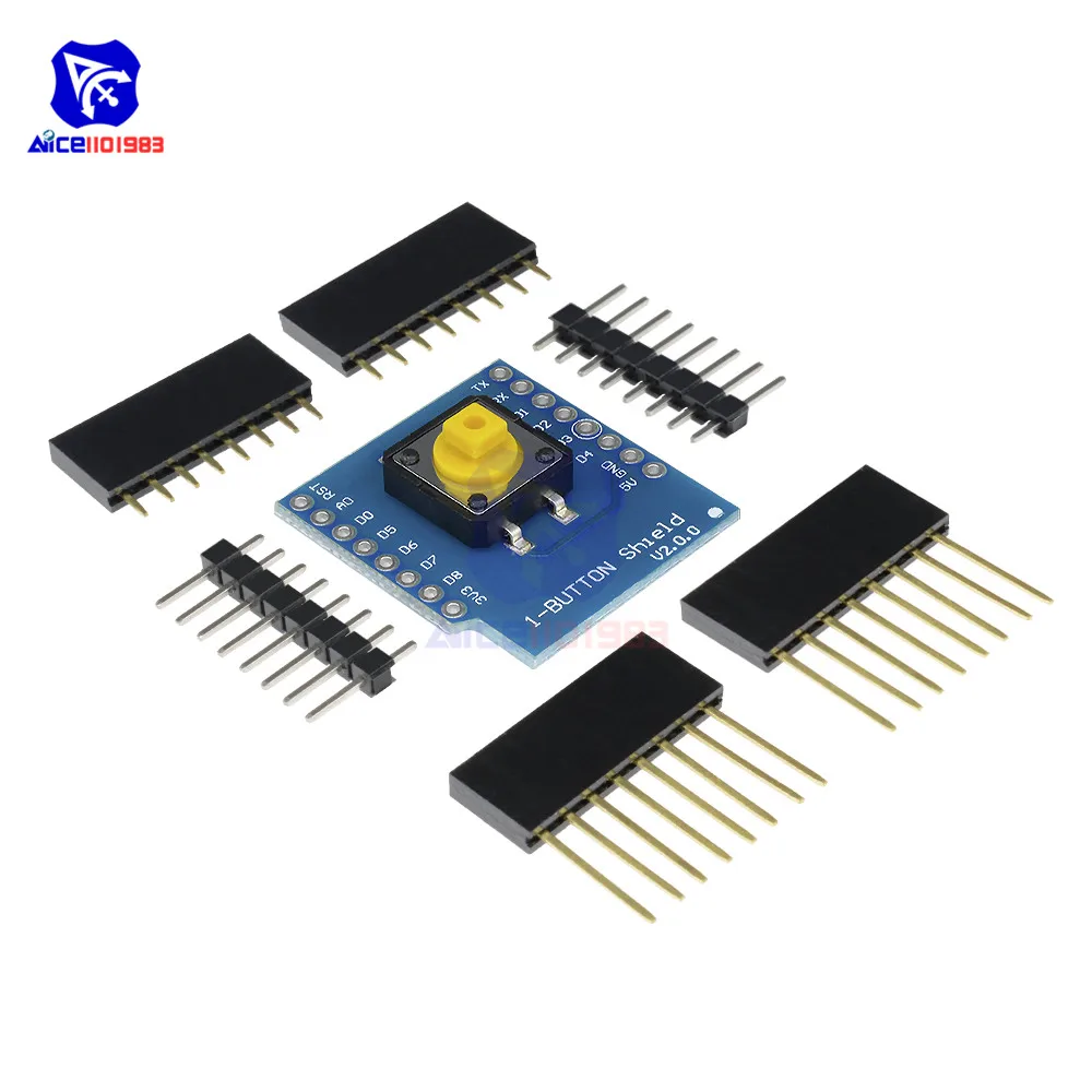 Мини модуль кнопочного переключателя diymore WeMos D1 с штырьком для Arduino|wemos d1|d1 miniwemos d1