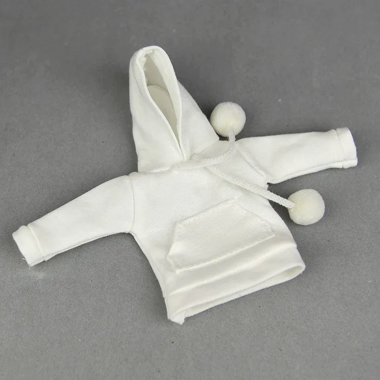 white Sweatshirt A 1/6 bjd Sweatshirt for barbie blyth Clothes Doll Accessories ropa boneca casa Parka Outfit for barbies vestiti baby toy 1 pcs - Цвет: white Sweatshirt A