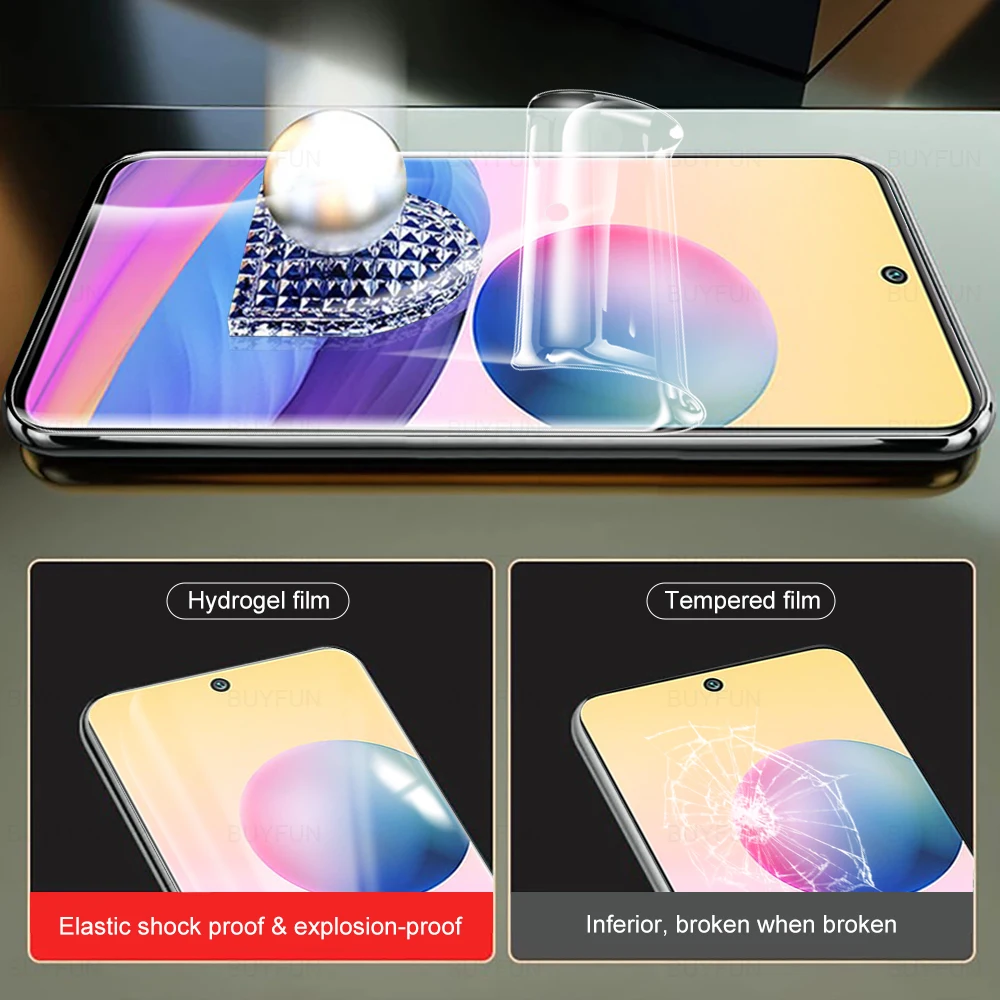 4 in 1 protective hydrogel film for xiaomi redmi note 10 5g screen protector note10 m2103k19g m2103k19c back camera protection free global shipping