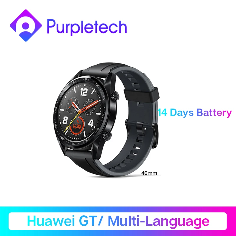 В наличии GIobal VersionHUAWEI часы GT Смарт 1 39 'AMOLED экран 14 дней Срок службы батареи 5ATM